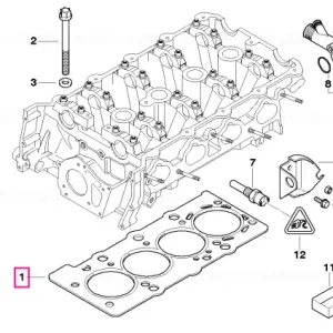 Livrare rapidă Garnitură chiuloasă fără azbest 2,04MM(+0,3) - BMW