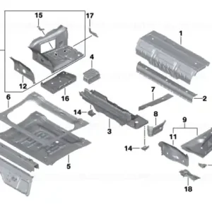 Bestseller Trunk floor right - BMW