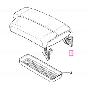 Centre arm rest, leather BAMBUSBEIGE - BMW Reducere