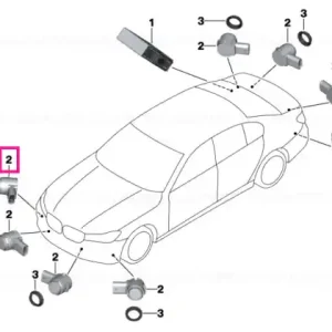 Ofertă Ultrasonic sensor, Jucaro Beige WC2S - BMW
