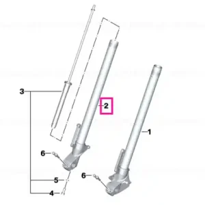 Slider tube right - BMW Motorrad Livrare expres