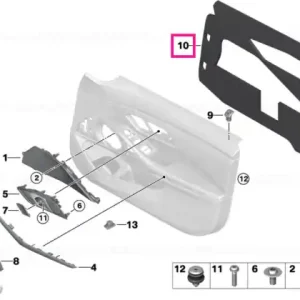 Cel mai bun preț Acoustic nonwoven front right - BMW