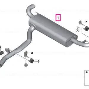 Bestseller Rear silencer EU6 - BMW