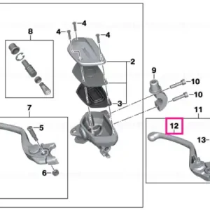 Brake lever CLUB SPORT - BMW Motorrad Reducere specială