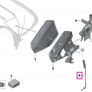 Bowden cable - BMW Transport gratuit