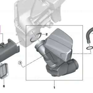 Plată sigură Intake duct - BMW