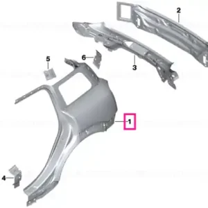 Right rear side panel - BMW - Mini Preț mic