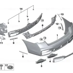 Capac ochi remorcare spate, M - BMW Premium