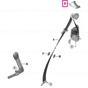 Deflector curea dreapta GRAU - BMW Disponibil imediat