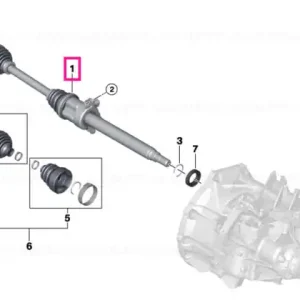 Ofertă specială Output shaft, right - BMW - Mini