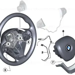 Lichidare de stoc Sprt st. wheel, leather, shift paddles - BMW