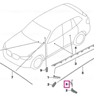 Preț redus Fibre-optic conductor door pocket - BMW