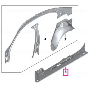 Comandă acum Side member, inner left - BMW