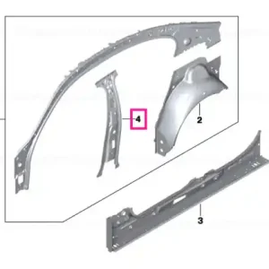 Doar azi Interior left column B - BMW