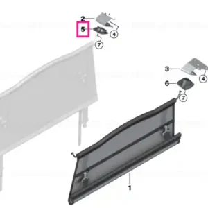 Comandă acum Ornament plasa zona incarcare fata SCHWARZ - BMW