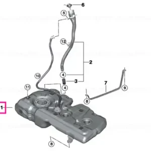 Plastic fuel tank 51L - BMW Retur ușor