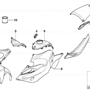 Livrare expres Tail part GRUNDIERT - BMW Motorrad