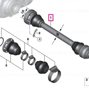 Cumpără acum Arbore iesire schimb stanga LK=86MM/D=31MM - BMW