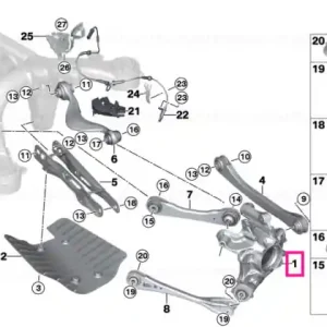 Wheel carrier, rear right - BMW Premium