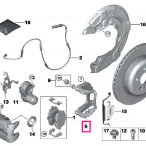 Calliper carrier left - BMW Ieftin