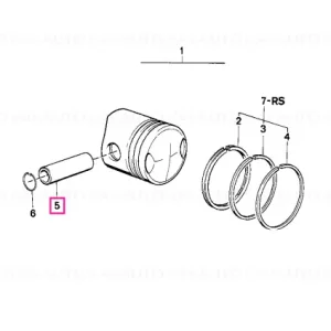 Pivot piston 22X14X69 - BMW Motorrad Mai ieftin