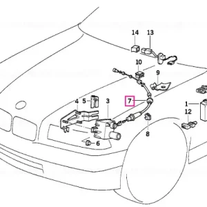 Cablu Bowden control croaziera - BMW Discount