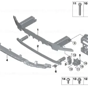 Crash reinforcement, left - BMW Reducere specială