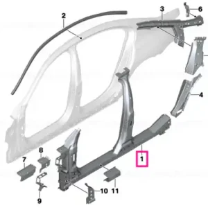 Side frame, middle right - BMW Ofertă exclusivă