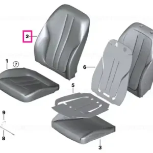 Husă pernă spătar basic textil BYAT ANTHRAZIT - BMW Mai ieftin