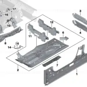 Plată sigură Suport rulment braț schimbător - BMW