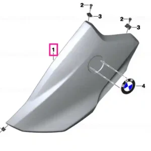 Side trim, upper left ROHTEIL / BLANK - BMW Motorrad Ultima șansă
