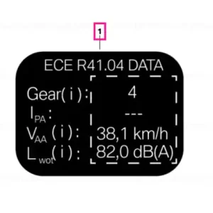 Label "Noise Instruction" ECE - BMW Motorrad Retur gratuit
