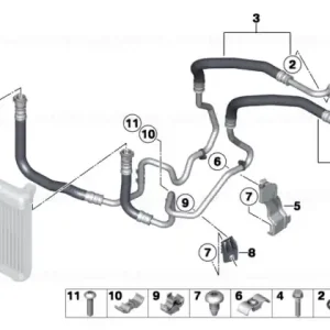 Livrare rapidă Oil cooling pipe inlet - BMW
