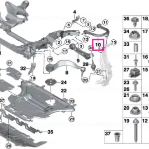 Retur gratuit Control arm, camber correction, top -30MIN - BMW