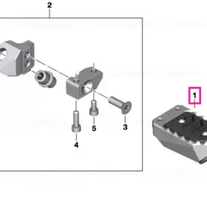 Footrest, left HP - BMW Motorrad Ofertă limitată