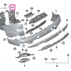 Ultima șansă Suport bara spate interior dreapta - BMW