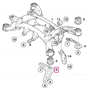 Radius rod, front right STAHL - BMW Mai ieftin