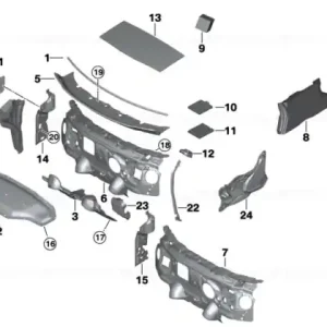 Sound insulating frame right - BMW Cel mai bun preț