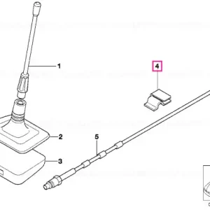 Clips cablu antenă - BMW Reducere specială
