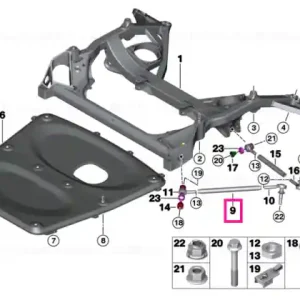 Doar azi Tension strut WITHOUT JOINTS - BMW