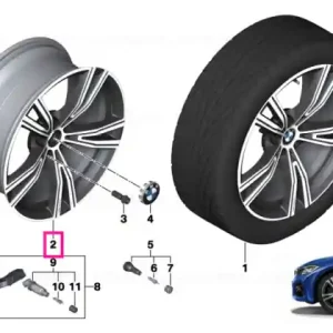 Wheel rim light alloy Orbit grey matt 8,5JX19   ET:40 - BMW Expediere rapidă
