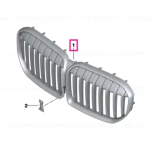 Reducere specială Grill front CERIUM GREY - BMW