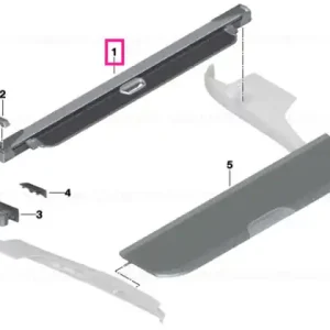 Roller blind f luggage compartment MOKKA - BMW Expediere rapidă