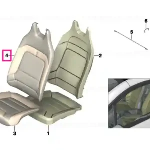Preț redus Capac spătar piele dreapta DALBERGIABRAUN - BMW