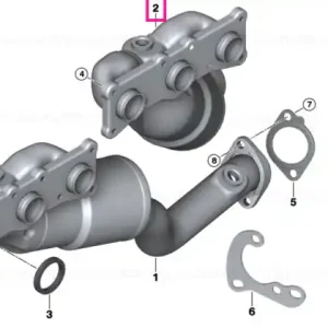 Comandă acum RP-exhaust manifold with catalytic conv. ZYL. 4-6 - BMW