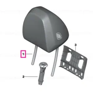 Retur gratuit Headrest imitation leather SCHWARZ - BMW