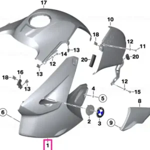 Vezi acum Lateral trim panel left ROHTEIL / BLANK - BMW Motorrad