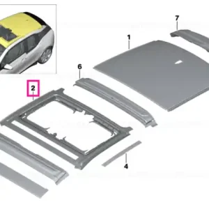 Roof Frame Front - BMW Retur ușor