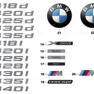 Lettering 425D - BMW Retur ușor