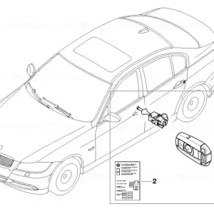 Ieftin Set sistem închidere EWS 315MHZ 315 MHZ - BMW